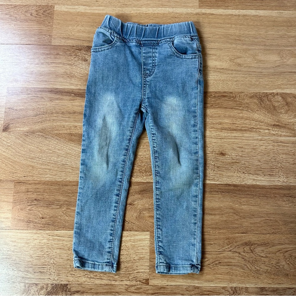 Little Bipsy Toddler Girls Light Wash Straight Denim Jeans Size 3 T to 4 T